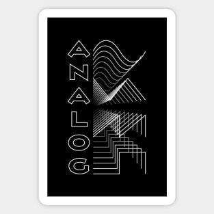 Analog Waveform Audio Digital Design Modular Gift Magnet